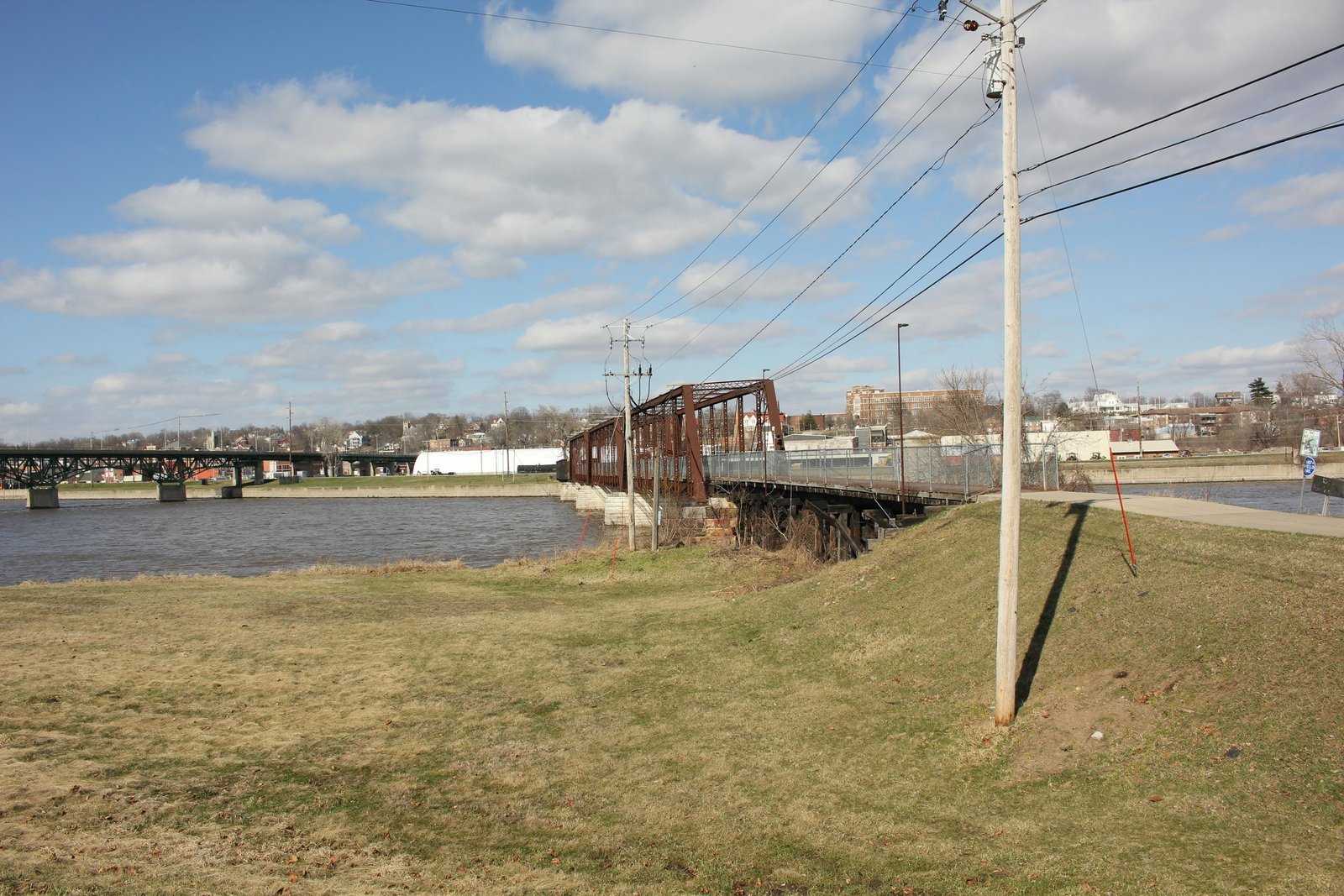 Looking north
